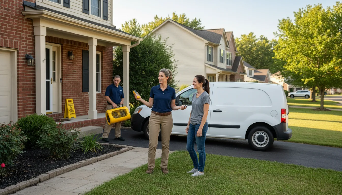 Water restoration image for Dehumidification And Cleanup Services in Prescott, KS